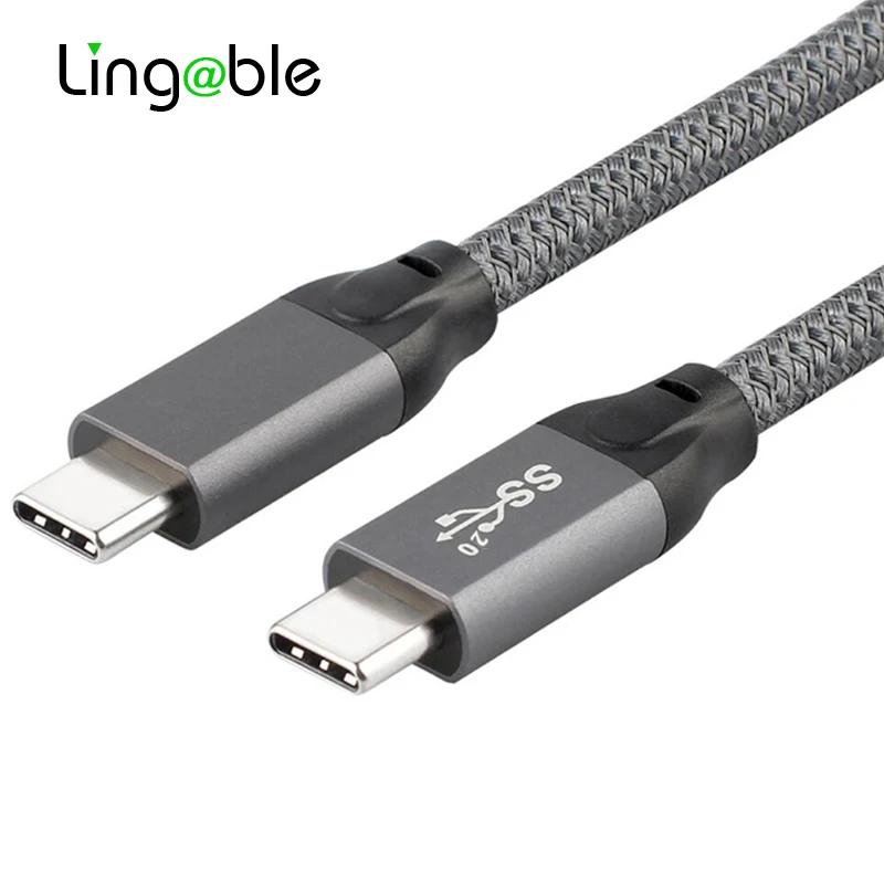 Lingable USB 3.2 Gen 2x2 CŸ to USB C ̺, 2M E Ŀ Ĩ, PD 5A, 100W,   4.0, ʰ, 20Gbps, 4K, 60hz